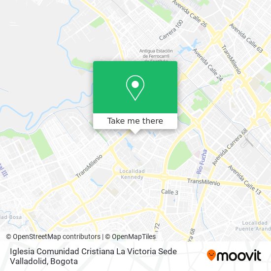 Iglesia Comunidad Cristiana La Victoria Sede Valladolid map