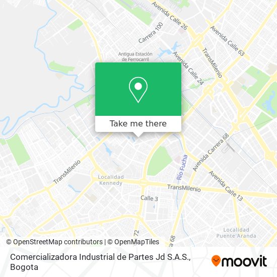 Mapa de Comercializadora Industrial de Partes Jd S.A.S.