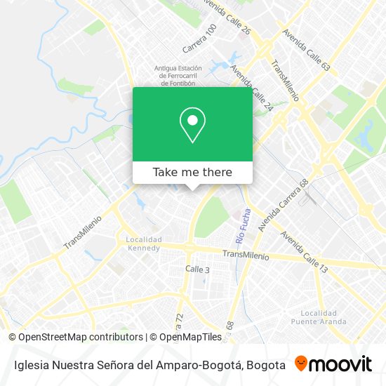 Iglesia Nuestra Señora del Amparo-Bogotá map