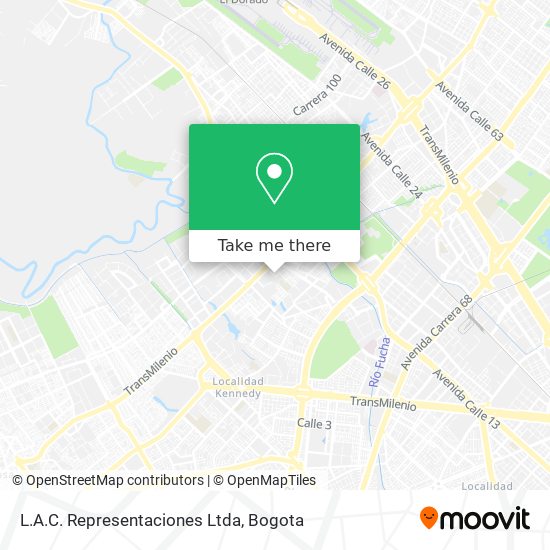 L.A.C. Representaciones Ltda map
