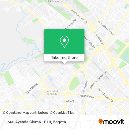 Hotel Ayenda Bioma 1010 map