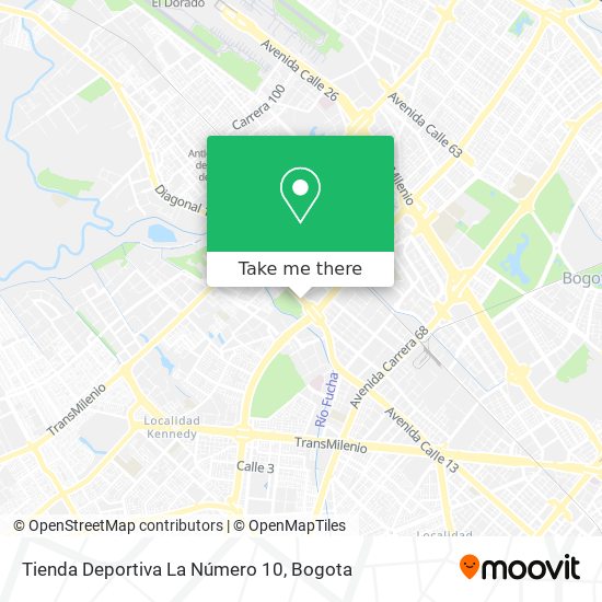 Tienda Deportiva La Número 10 map