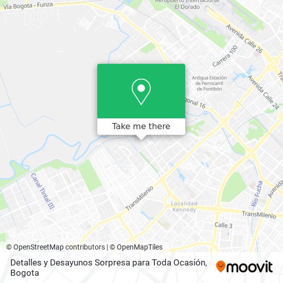 Mapa de Detalles y Desayunos Sorpresa para Toda Ocasión