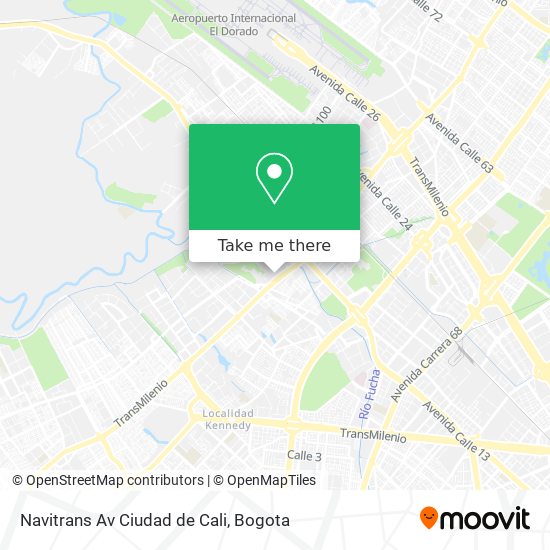 Navitrans Av Ciudad de Cali map