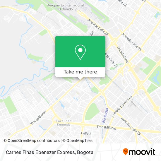 Carnes Finas Ebenezer Express map