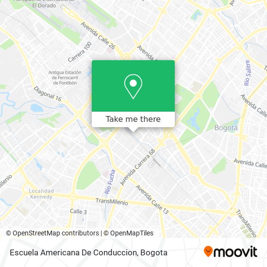 Escuela Americana De Conduccion map