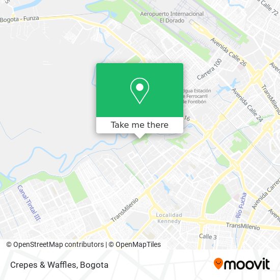 Crepes & Waffles map