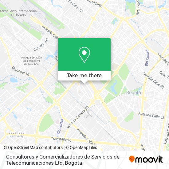Consultores y Comercializadores de Servicios de Telecomunicaciones Ltd map