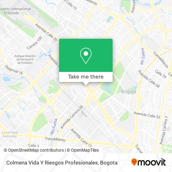 Colmena Vida Y Riesgos Profesionales map