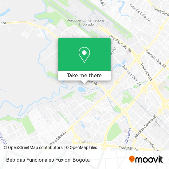 Bebidas Funcionales Fuxion map