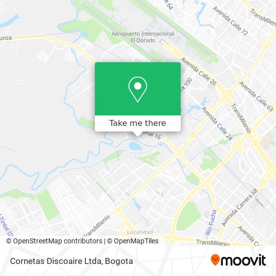 Mapa de Cornetas Discoaire Ltda