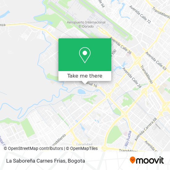 La Saboreña Carnes Frias map