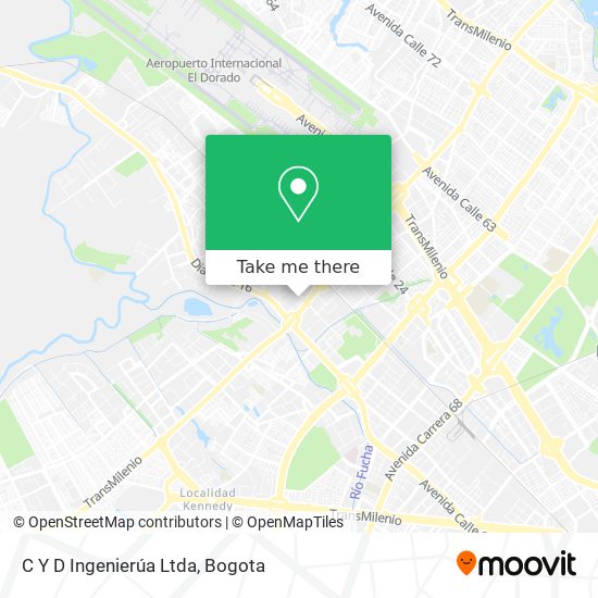 Mapa de C Y D Ingenierúa Ltda