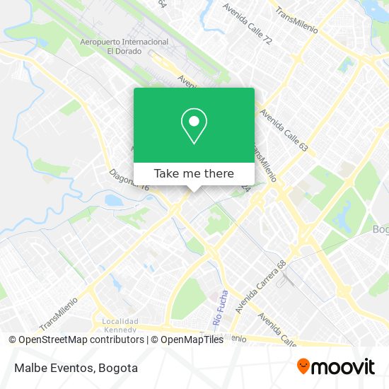 Malbe Eventos map