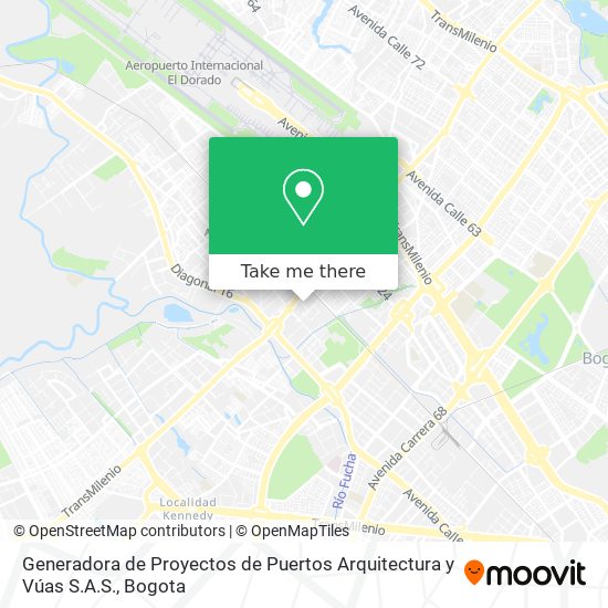 Generadora de Proyectos de Puertos Arquitectura y Vúas S.A.S. map