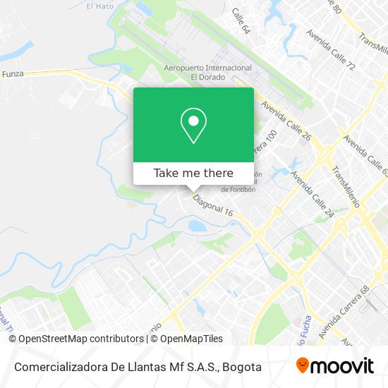 Comercializadora De Llantas Mf S.A.S. map