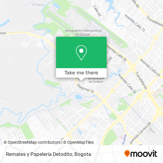 Remates y Papelería Detodito map