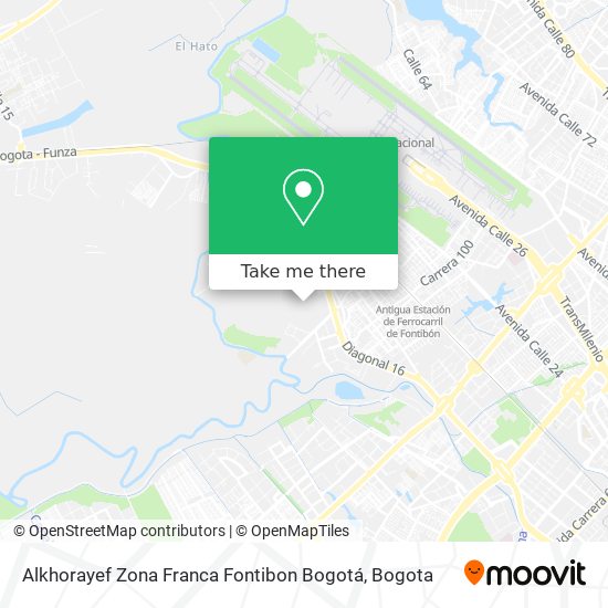 Alkhorayef Zona Franca Fontibon Bogotá map