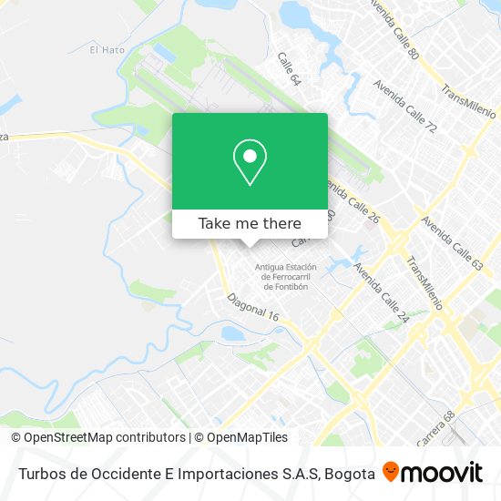 Turbos de Occidente E Importaciones S.A.S map