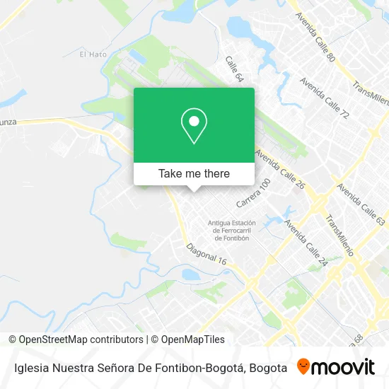 Mapa de Iglesia Nuestra Señora De Fontibon-Bogotá