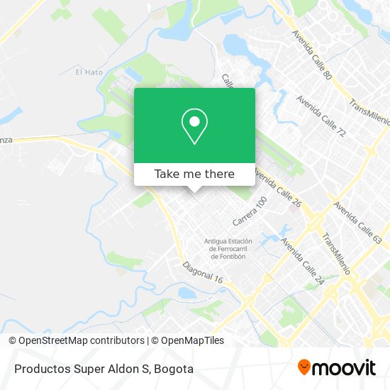 Productos Super Aldon S map