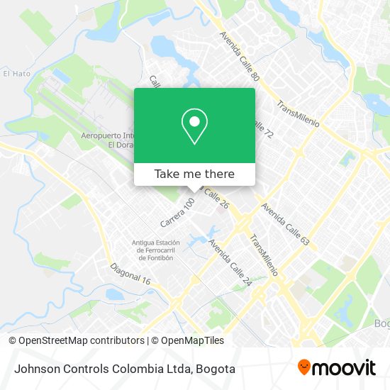 Johnson Controls Colombia Ltda map
