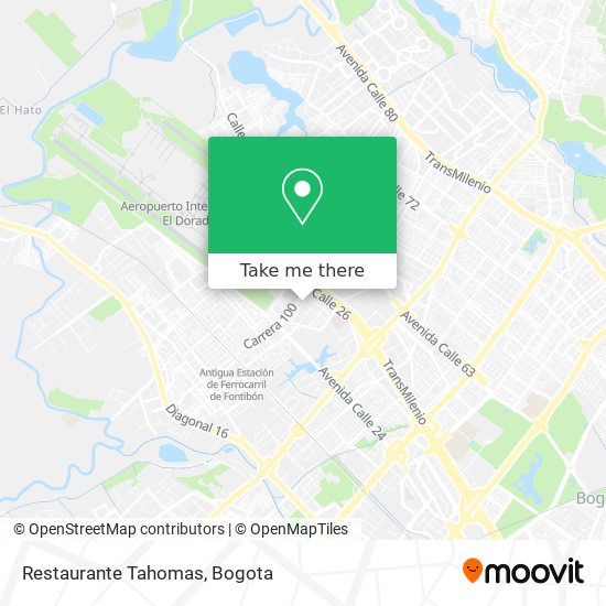 Restaurante Tahomas map