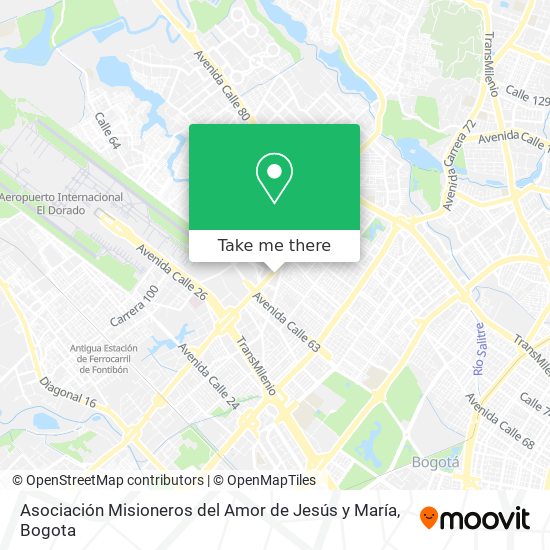 Asociación Misioneros del Amor de Jesús y María map