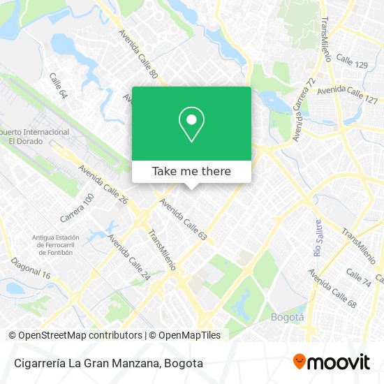 Cigarrería La Gran Manzana map
