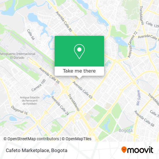 Cafeto Marketplace map