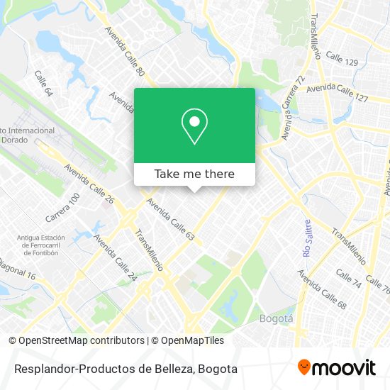 Resplandor-Productos de Belleza map