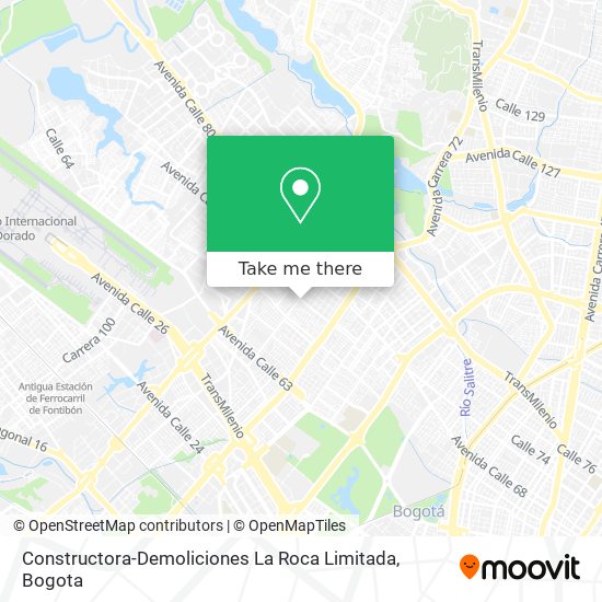 Constructora-Demoliciones La Roca Limitada map