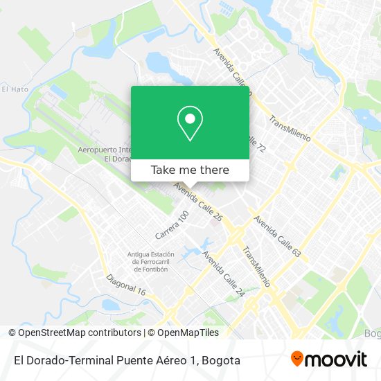 El Dorado-Terminal Puente Aéreo 1 map