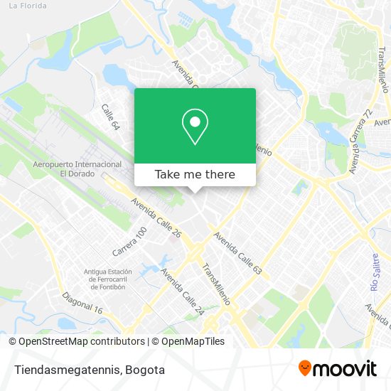 Tiendasmegatennis map