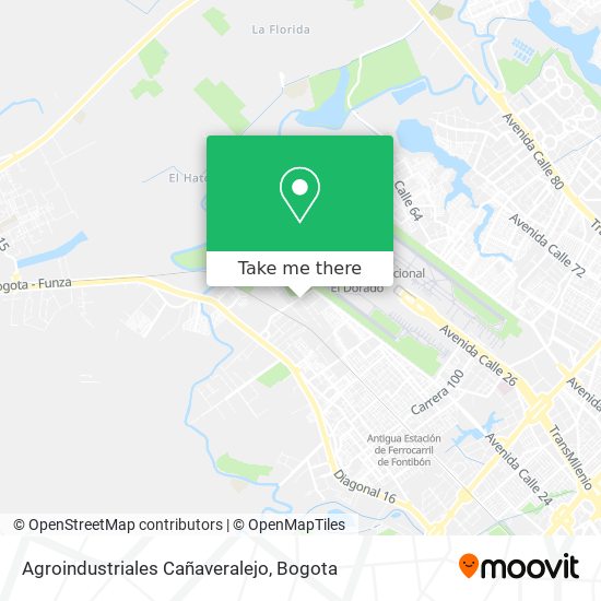 Mapa de Agroindustriales Cañaveralejo