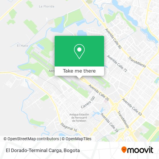 El Dorado-Terminal Carga map