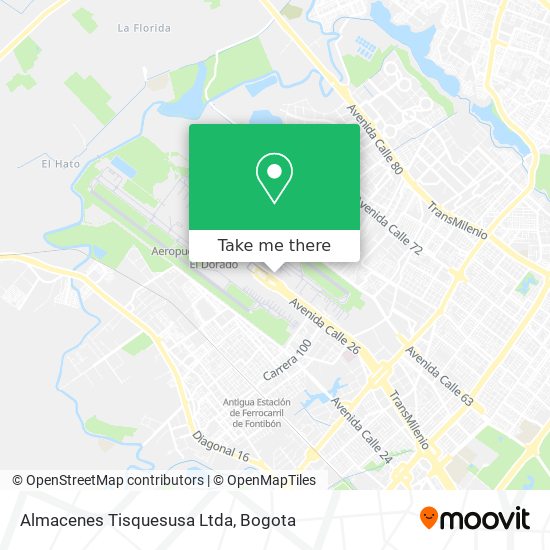 Almacenes Tisquesusa Ltda map