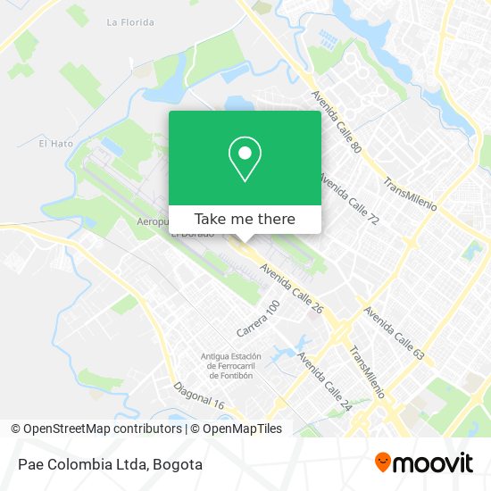 Mapa de Pae Colombia Ltda