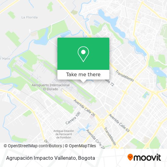Agrupación Impacto Vallenato map