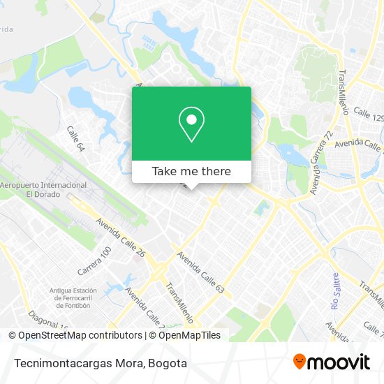 Tecnimontacargas Mora map