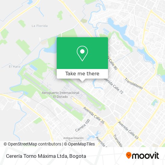 Cerería Torno Máxima Ltda map