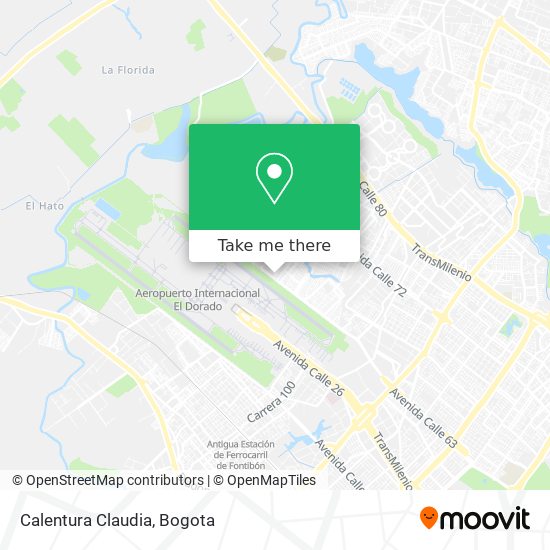 Calentura Claudia map