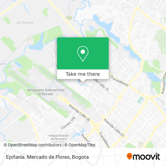 Mapa de Epifanía. Mercado de Flores