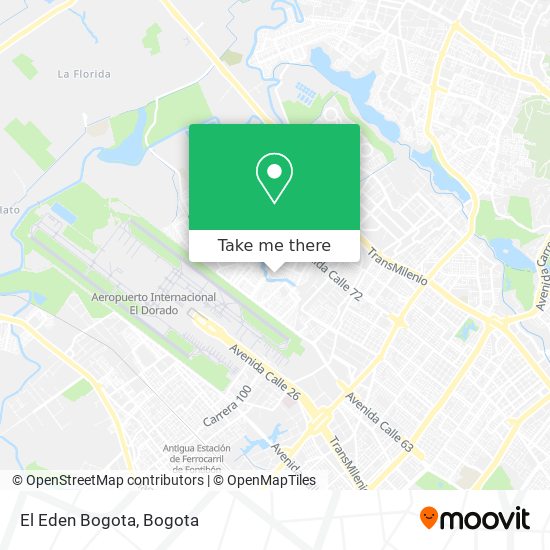 El Eden Bogota map