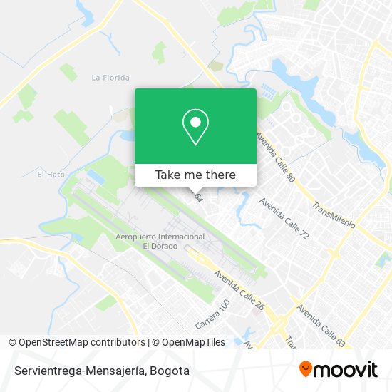 Servientrega-Mensajería map