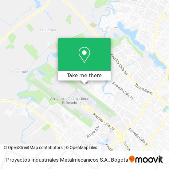 Mapa de Proyectos Industriales Metalmecanicos S.A.
