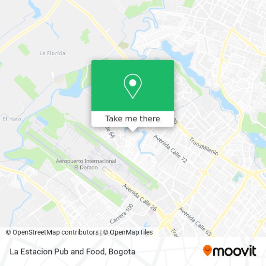 Mapa de La Estacion Pub and Food