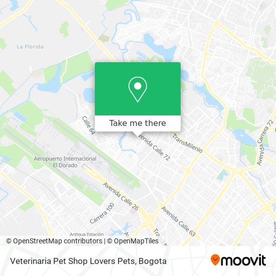 Mapa de Veterinaria Pet Shop Lovers Pets