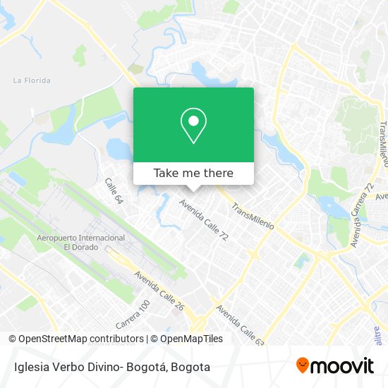 Iglesia Verbo Divino- Bogotá map
