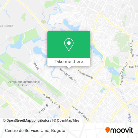 Mapa de Centro de Servicio Uma